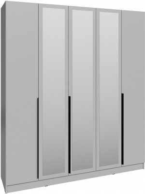 Шкаф Мадрид (2,0) с 3 ящ. внутри с зеркалом, Камень серый