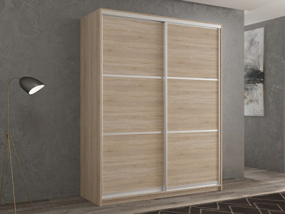 Шкаф-купе Кааппи 4 Сонома Светлый 120х60х230 см