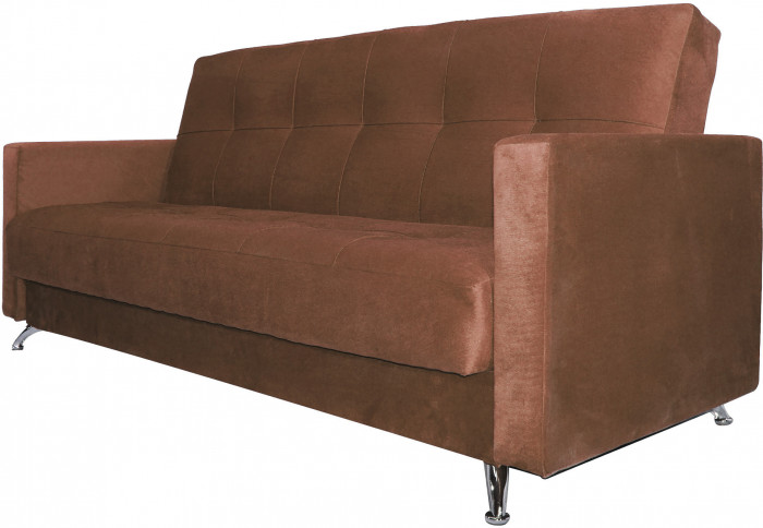 Диван Престиж Люкс 120 велюр коричневый