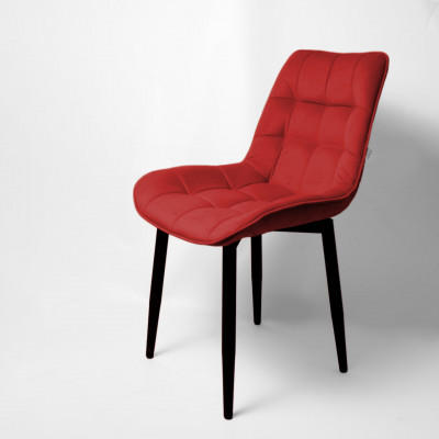 Стул &quot;Бостон&quot; черный матовый Velutto 38 рубин