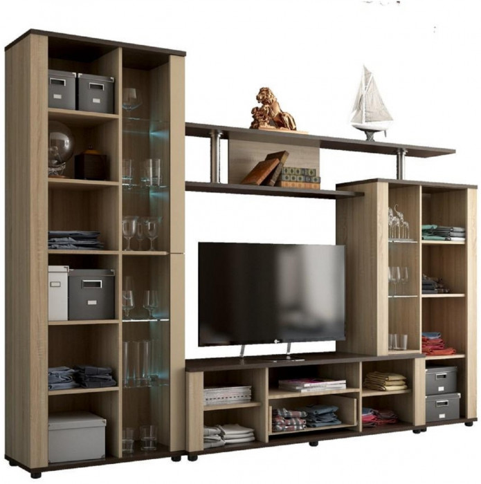 Гостиная Соло-10А (Венге / Дуб сонома)