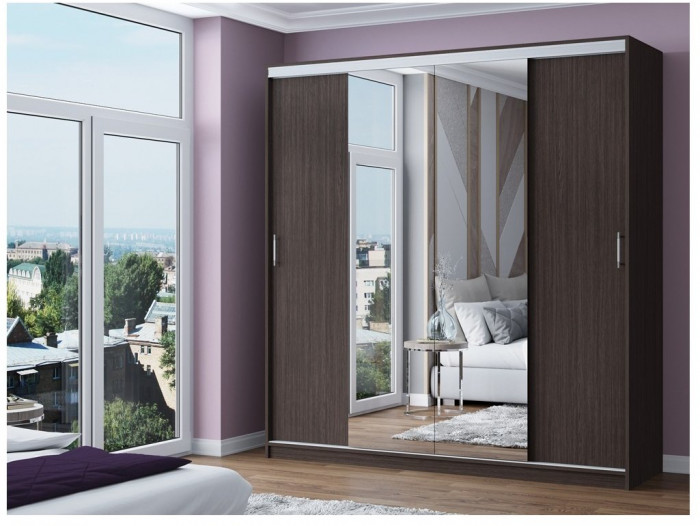 Шкаф-купе Альянс-3 ЛДСП (Белый)