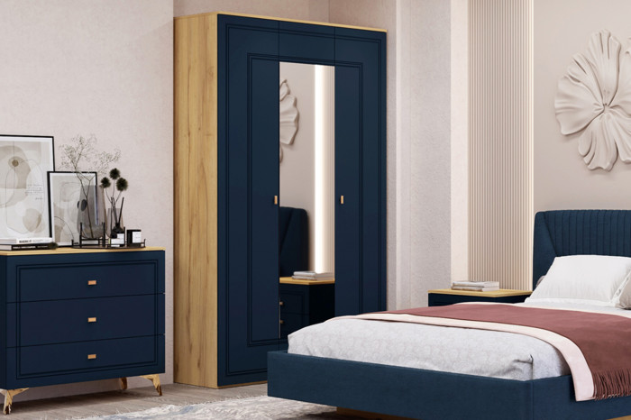 Шкаф 3-х дверный Вега Сапфир