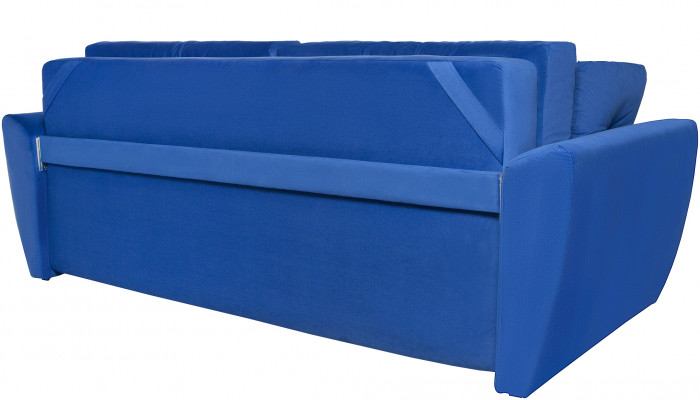 Диван-кровать Амстердам Люкс, 160х195, еврокнижка, пружинный блок, велюр, синий