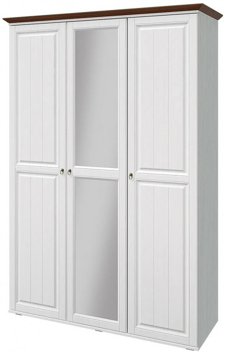 Модульная спальня Валенсия (Белый матовый / Орех)