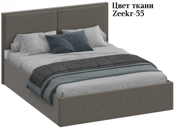 Кровать КР-430-М двуспальная 160, Микровелюр Zeekr-55