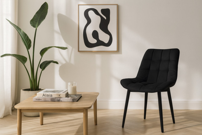 Стул "Бостон" черный матовый Томми 22 черный