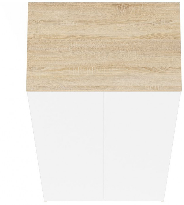 Мори Шкаф МШ800.1, дуб сонома/белый