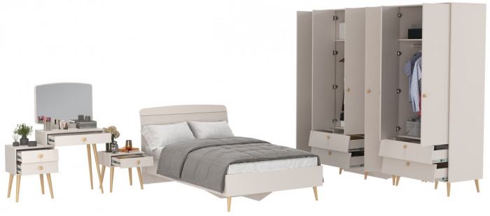 Афина Спальня 39-1200, кашемир серый