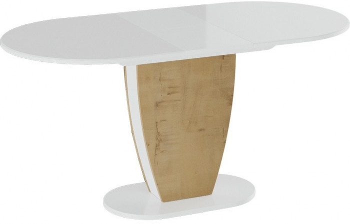 Монреаль Тип-1 Стол обеденный (Белый глянец/бунратти)