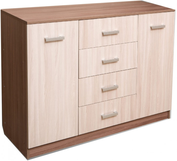 Комод К1000-2Д (Ясень шимо темный / светлый)