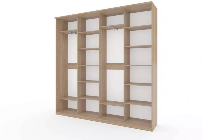 Шкаф купе Модерн 2362х450 4-х дверный 4-х секционный фотопечать №4 ясень