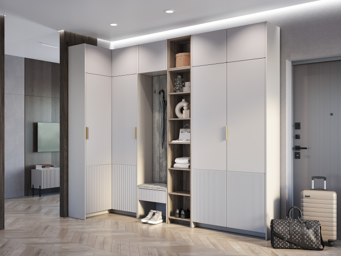 Полка навесная "Пандора" АН-05, Дуб смоки