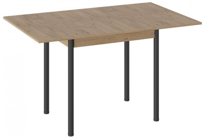 Родос Тип 2 стол с опорой d40 (Белый муар/Ателье темный)