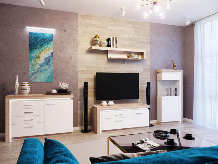 Тумба для ТВ закрытая Люмен 02