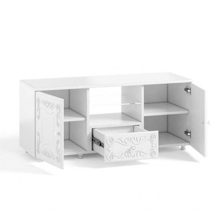 Тумба под ТВ Италия ИТ-25 белое дерево