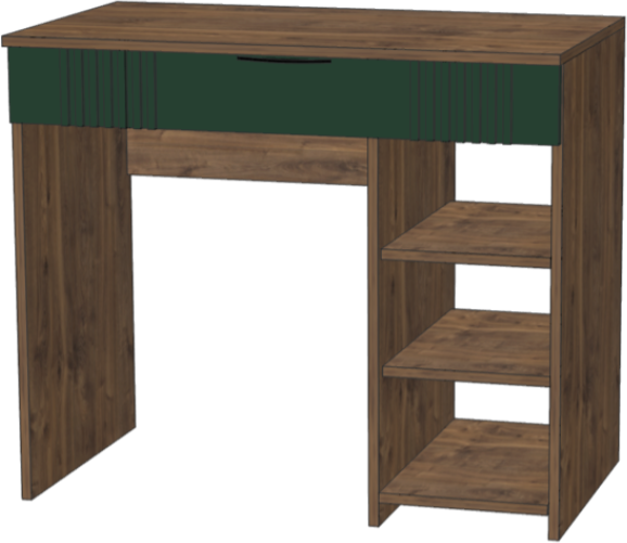 Стол туалетный "Герта" - Дуб канзас/Зеленый матовый