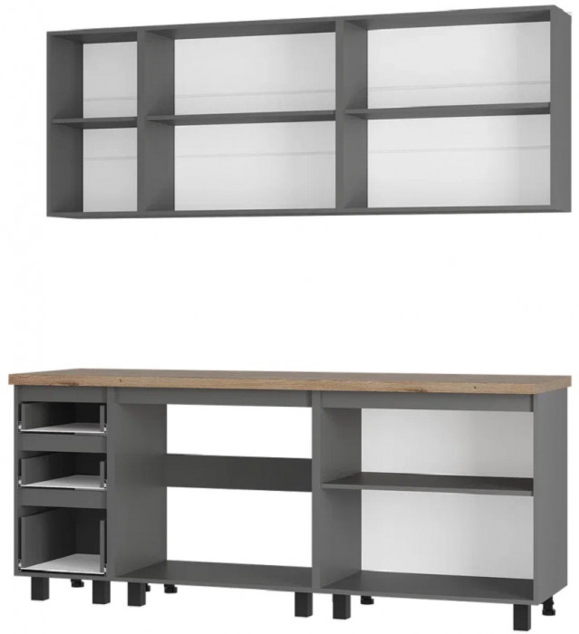 Готовая кухня Честер 2,0м, Графит