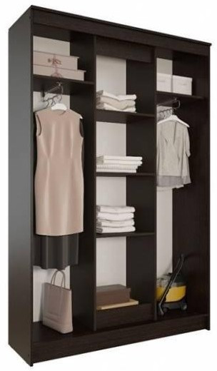 Агат Шкаф-купе, ясень шимо тёмный/шимо светлый