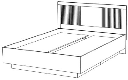 Набор мебели для спальни "Виола" - Персидский жемчуг/Дуб Флагстафф песочный