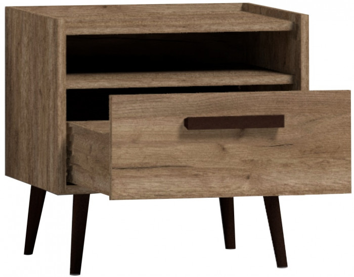Тумба прикроватная с ящиком Nature 41, дуб табачный