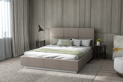 Кровать 1,4 арт.004 "Соната" - Sherlock 932 (ЛДСП настил)