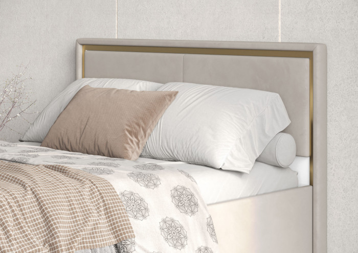 Кровать 140 с ортопед. основанием КР-431-М-14, Микровелюр Zeekr-3