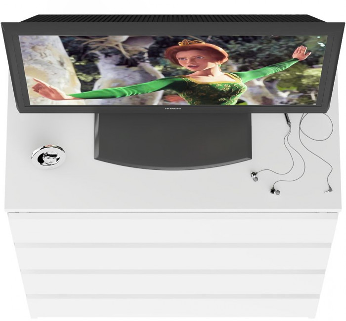 Мори Комод МК800.4, цвет белый, ШхГхВ 80,4х41х94 см.