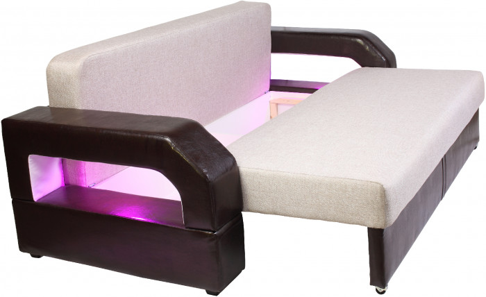 Диван еврокнижка Манчестер 160 рогожка бежевый НПБ