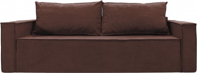Диван еврокнижка Лофт Люкс велюр коричневый