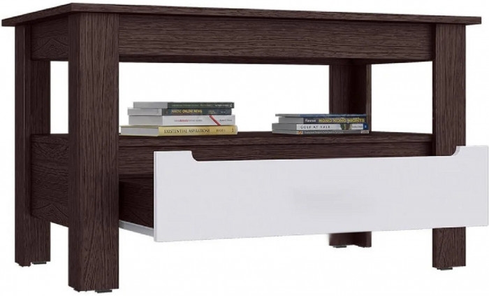 Стол журнальный МДФ (Венге / Капучино глянец)