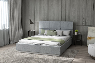 Кровать 1,4 арт.004 "Соната" - Sherlock 993 (ЛДСП настил)