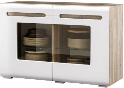 Спальня "Наоми" КМ-10 дуб каньон/белый глянец МФ07