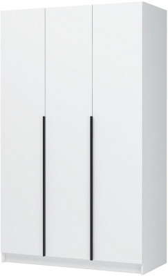 Лион ШК-02 Шкаф 3-х створчатый (1200х2000х550) Белый/Белый