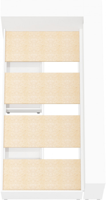 Ксения Кровать с ящиками 0900 + прикроватный блок, белый