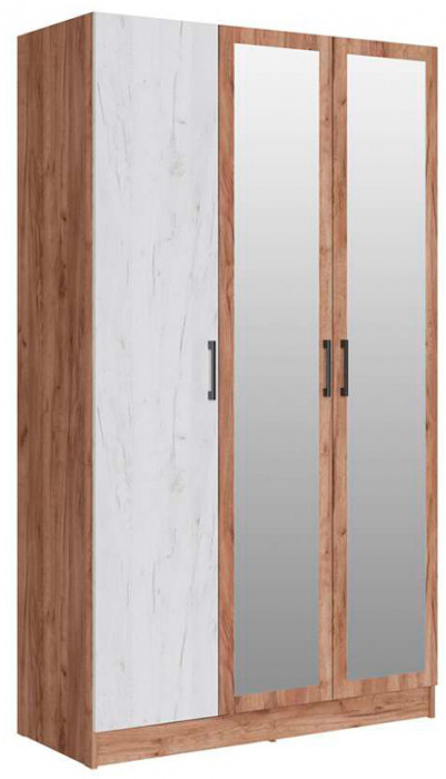 Шкаф Вегас 1200 дуб крафт табачный/дуб крафт белый