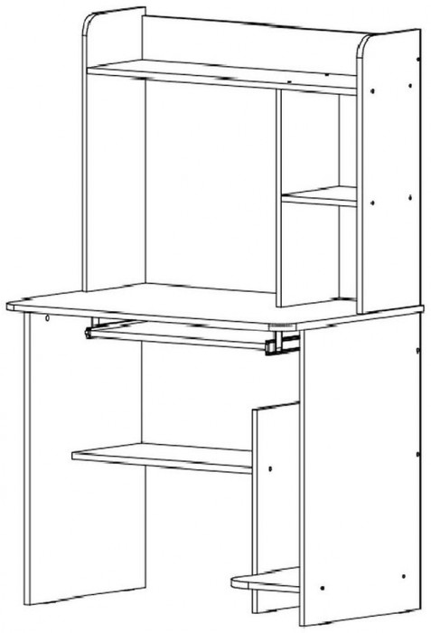 Интел-1 стол компьютерный Бодега Темный / Светлый