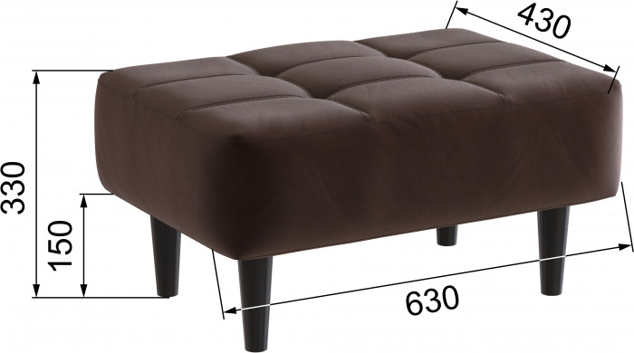 Пуф Корк коричневый