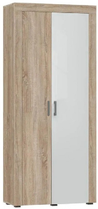 Модульная гостиная Ангара, композиция 2 (Сонома / Белый глянец)