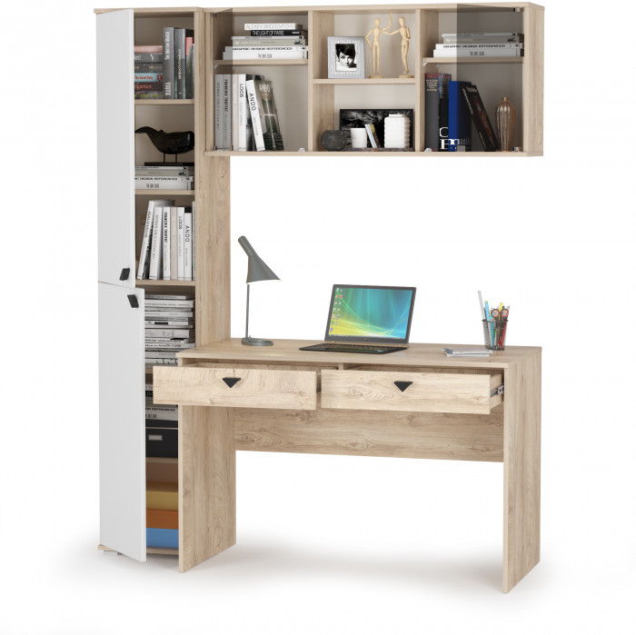 Бостон № 24, дуб эндгрейн элегантный/фасады МДФ милк рикамо софт