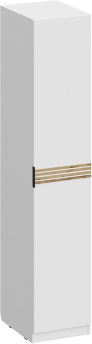 Шкаф-пенал ШК-4123, Белый/Профиль МДФ Дуб вотан