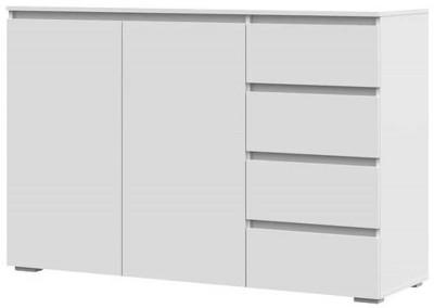 Хелен КМ 06 Комод 4 ящика (1502х958х460) белый/белый