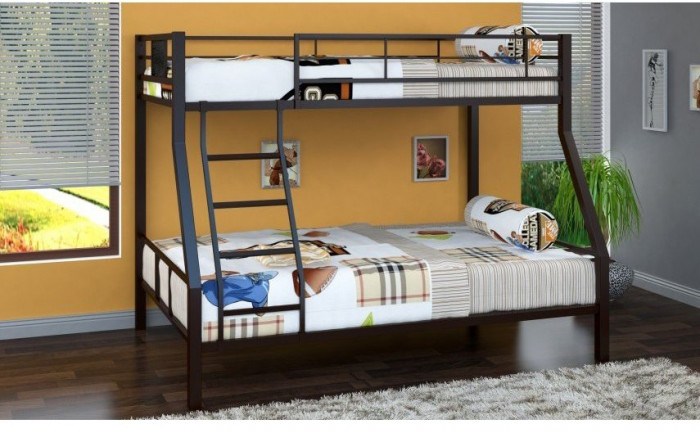 Двухъярусная кровать Гранада 1, черная