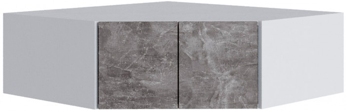 Шкаф Мадрид, композиция 18, Белый/Ателье светлое