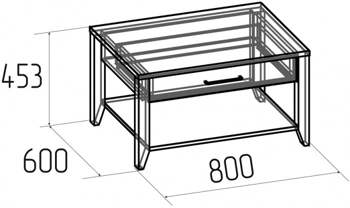 Столик журнальный Аурелио 16, белый