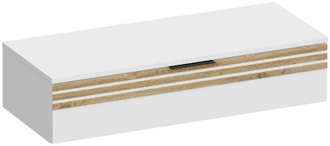 Туалетный столик + Зеркало Нао, Графит/Графит, Дуб Вотан