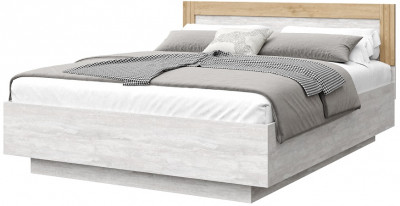 Кровать 160х200 с щитовым основанием "Каен" - Ледяное дерево/Артизан