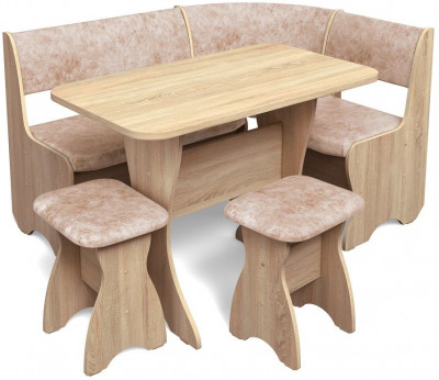 Кухонный набор Тюльпан дуб сонома/велюр латте