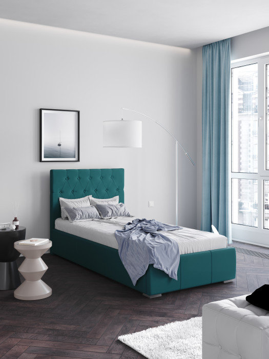 Октавия Кровать интерьерная 900 бирюза ромб, ПМ