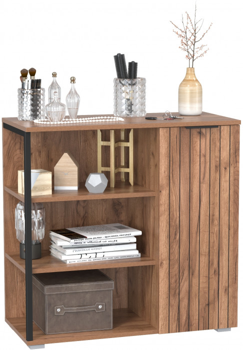 Гранд 16.222 Комод, цвет дуб крафт табачный, ШхГхВ 82х38,4х81,5 см., универсальная сборка